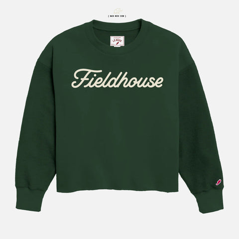 Women's League Reverse Fleece Oversized Midi Crewneck