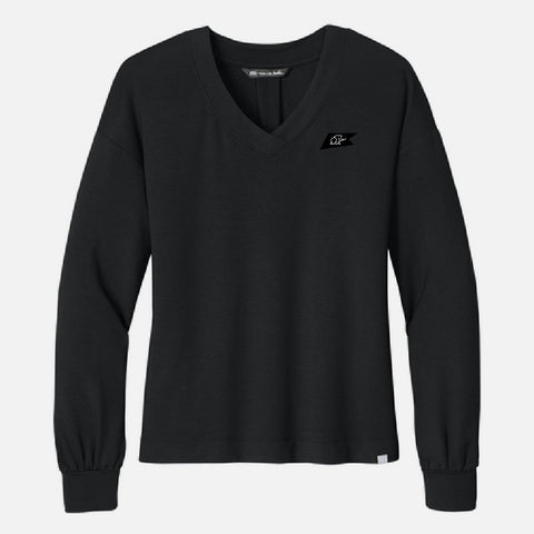 Women's TravisMathew Long Sleeve Weekend V-Neck
